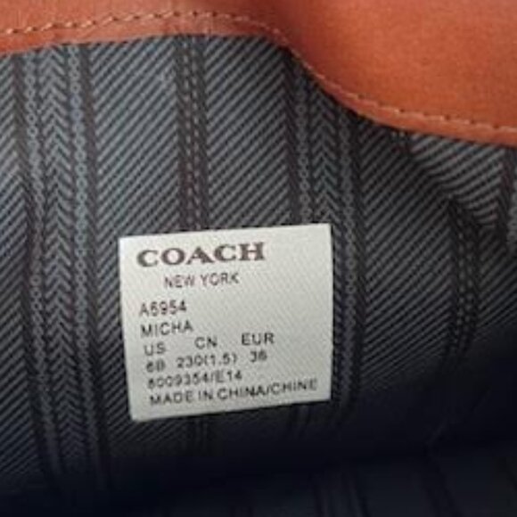 Coach Leather Riding Boots Two Tone Size 6B - Picture 5 of 8